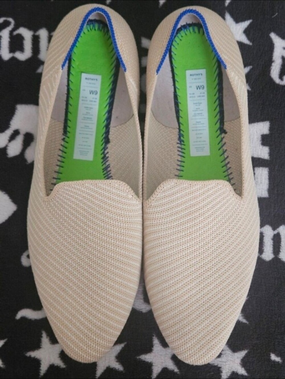 .ROTHY THE ALMOND LOAFER CHAI WHITE 9